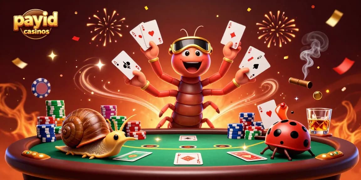 Experience thrilling gaming action at payid casinos with our vibrant casino illustration.